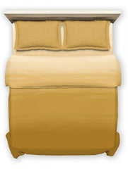 D'Decor Esteem Collection Balayage & Oak Buff Color Double Bed Comforter Set - enera