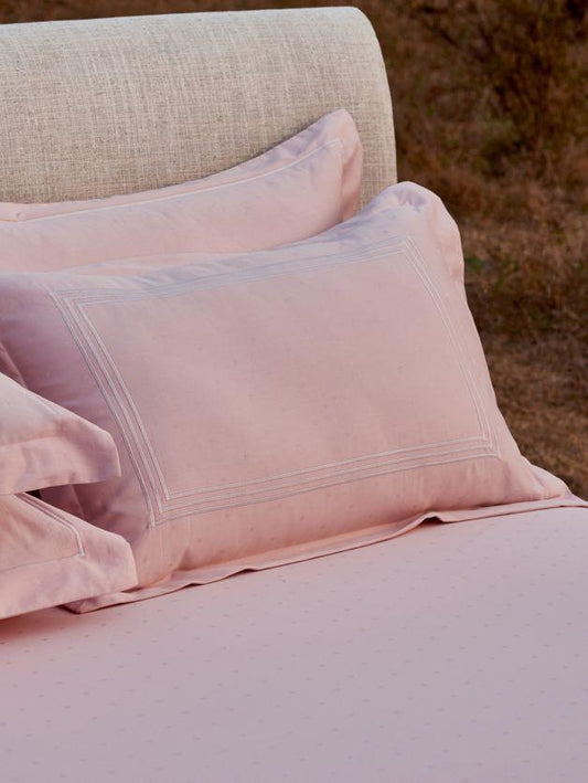 D'Decor Pristine Collection Zion Bellini Color Plain King Size double Bedsheet with 2 pillow covers - enera