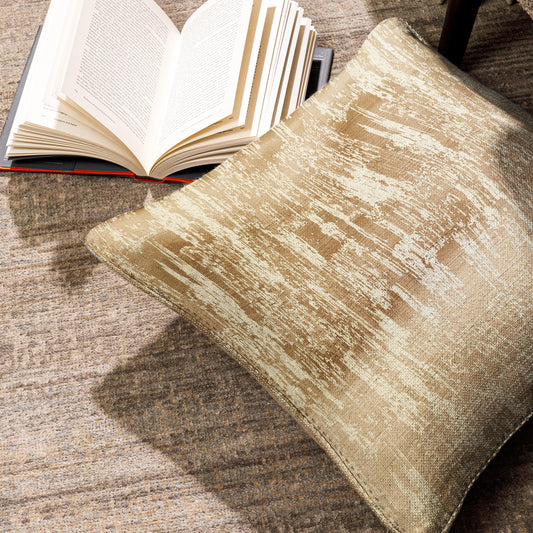 Enera PNK SERE 27 Coffee Color 16x16 Inch Cushion Cover