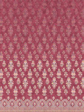 D'Decor Ranibaugh Eva-Slate Rose King Size Double Bedsheet - enera