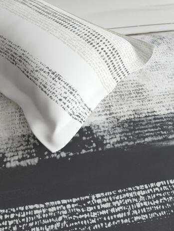 D'Decor Esteem Collection Titanium-Dark Shadow Color King Size Double Bedsheet - enera