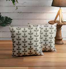 Enera SRM MAMB B202 White Color 18x18 Inch Cushion Cover - enera