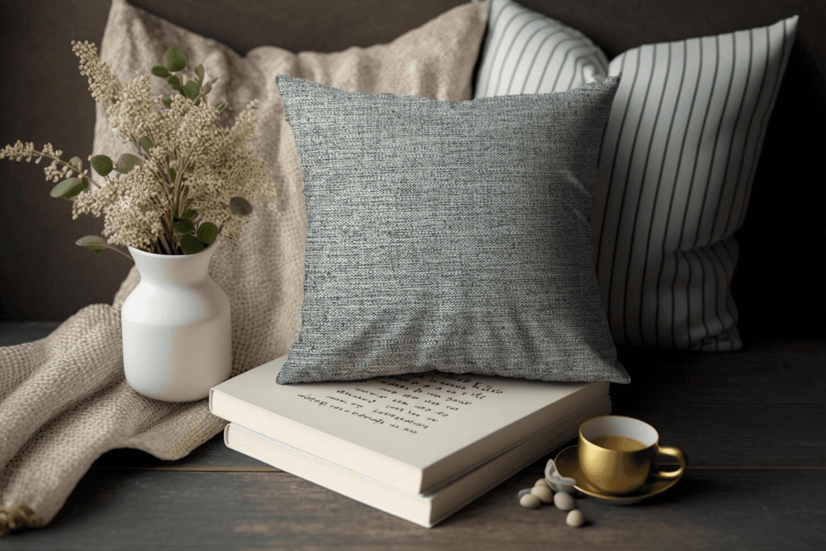 Enera SRM MAMB C302 Light Green Color 16x16 Inch Cushion Cover - enera