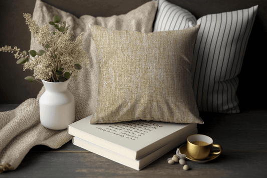 Enera SRM MAMB C303 Yellow Color 18x18 Inch Cushion Cover - enera