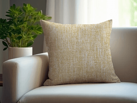 Enera SRM MAMB C303 Yellow Color 18x18 Inch Cushion Cover - enera
