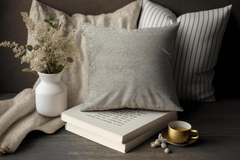 Enera Gosi JD-848 Cream Color 16x16 Inch Cushion Cover - enera