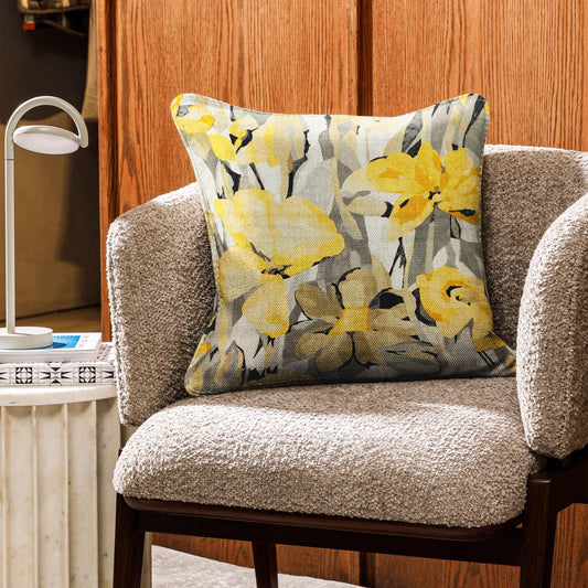Enera SRM Mamb E502 Yellow Color 16x16 Inch Cushion Cover