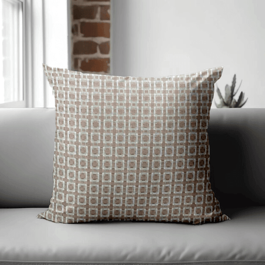 Enera SRM AMAL 304 Peach Color 18x18 Inch Cushion Cover - enera