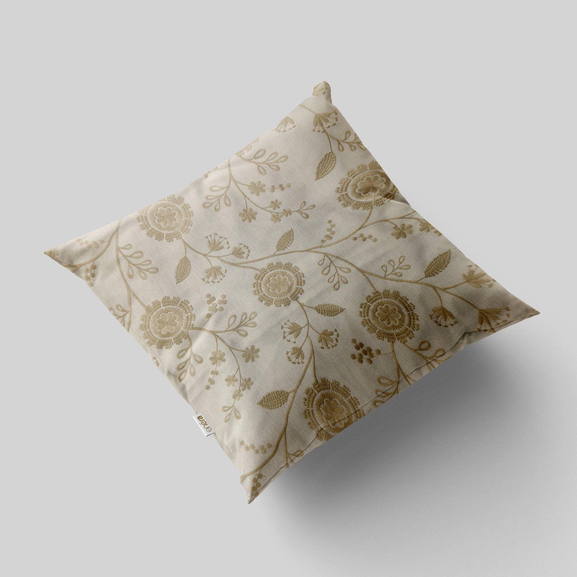Enera GM Liv-3 Em809 Ivory Color 16x16 Inch Cushion Cover
