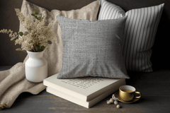 Enera DD CORA 63664 Grey Color 18x18 Inch Cushion Cover - enera