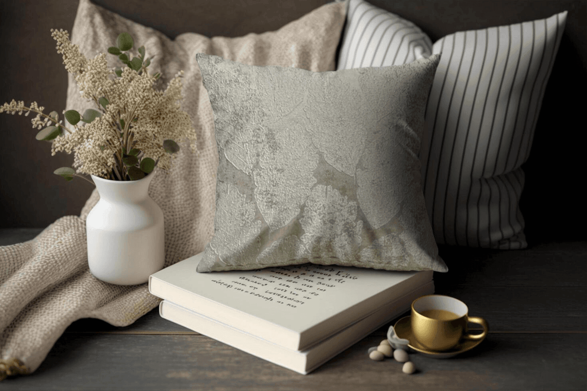 Enera DD GOSI 9026 Cream Color 18x18 Inch Cushion Cover - enera