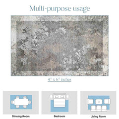Enera Epoque 7150 RD9-E Collection Multi Color 120x170 cm Carpet - enera
