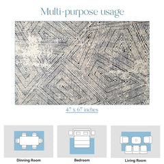 Enera Epoque 752 RD9-X Collection Multi Color 120x170 cm Carpet - enera