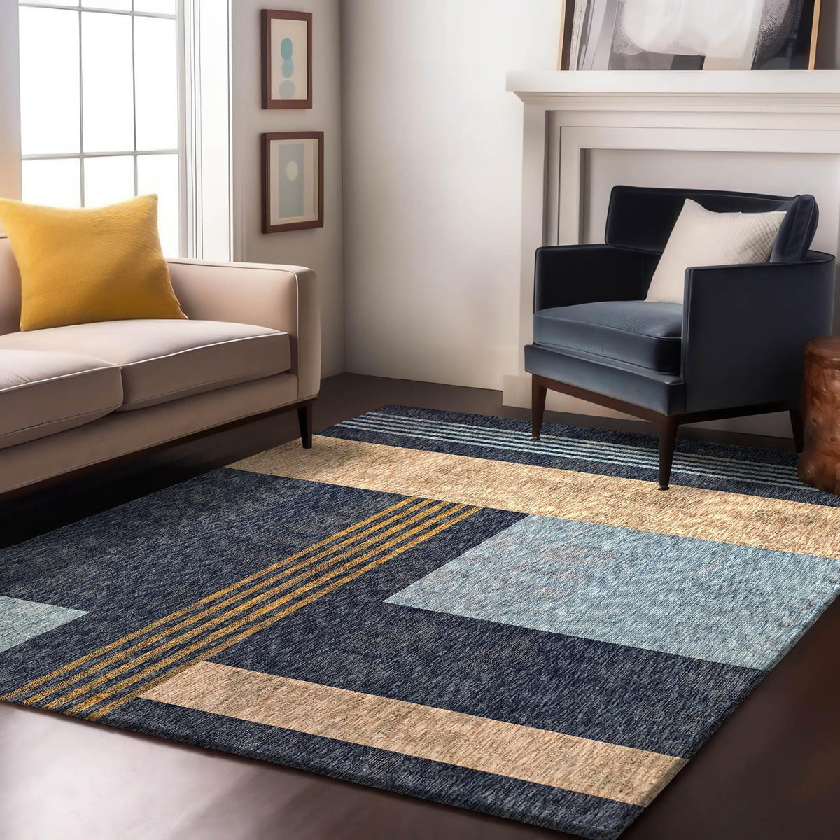 Enera Wisteria 912045 SK1-X Collection Multi Color 160x230 cm Stylish Carpet - enera