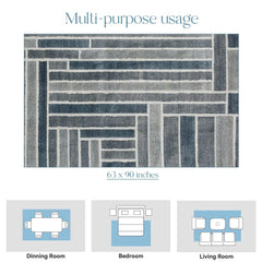Enera Mineral 40002 YT5-B Collection Multi Color 160x230 cm - enera