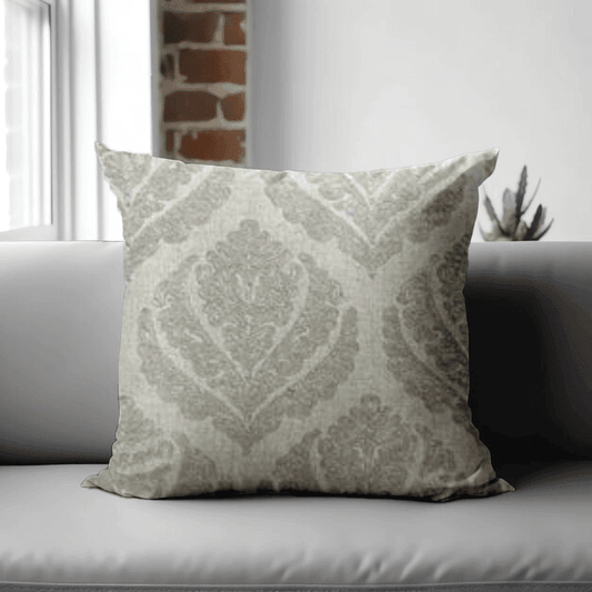 Enera SRM SAMA A102 Cream Color 18x18 Inch Cushion Cover - enera