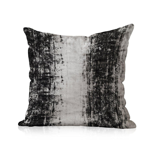 Enera HEMP Baff Sr 12 Print Black & Grey Color 18x18 Inch Cushion Cover - enera