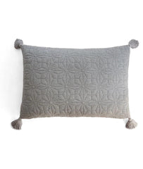 Enera Floret Light Grey color King Size Bed Cover - enera