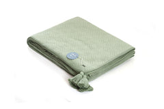 Enera 3D Cubic Scenic Green color King Size Bedcover - enera