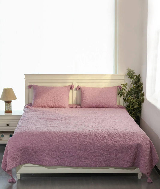 Pluchi Bedspread Set 100% Pure Cotton (Set of 3) - enera