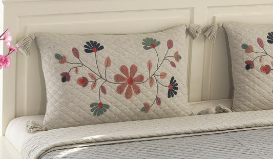 Pluchi Bedspread Set 100% Pure Cotton (Set of 3) - enera