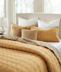 Enera Miraya Medium Beige color King Size Bed Cover - enera