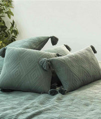 Enera Aysel Honey Dew color King Size Bed Cover - enera