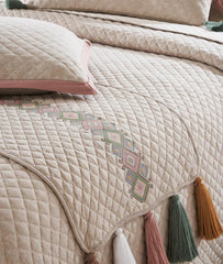 Pluchi Bedspread Set 100% Pure Cotton (Set of 8) - enera