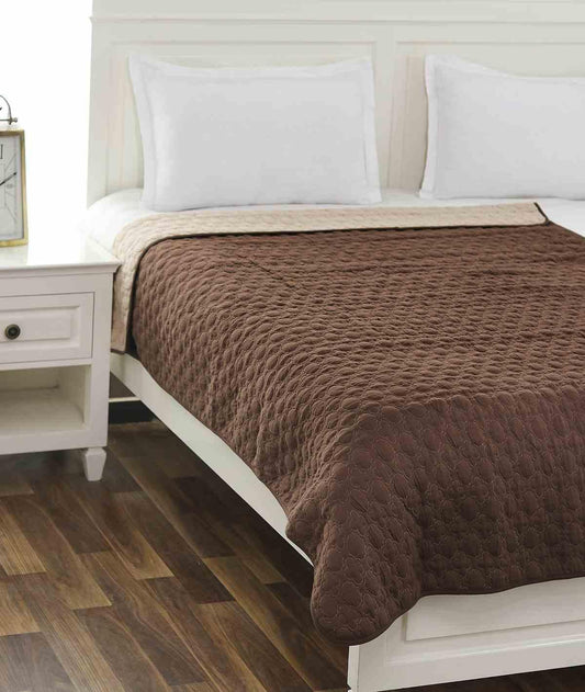 Enera Bubbly Chesnut & Linen Single Bed Dohar - enera
