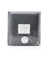 Enera Arthur Light Grey & Dark Grey Color Single Bed Dohar - enera
