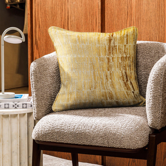 Enera Meraki Coffee Color 16x16 Inch Cushion Cover - enera