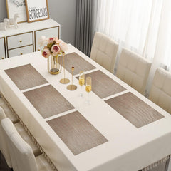 Freelance Basketweave Dining & Side Table Mat – 30cm x 45 cm, Pack of 6 - enera