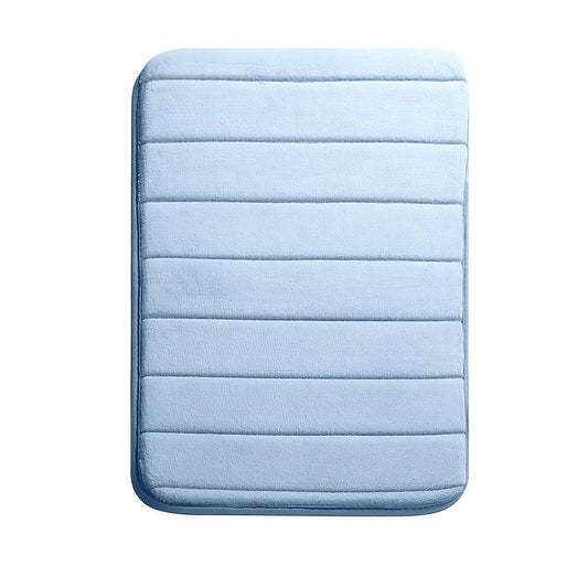 Enera Grapes Line Vind Memory Foam Sky Blue Color 40x60cm Bathmat - enera