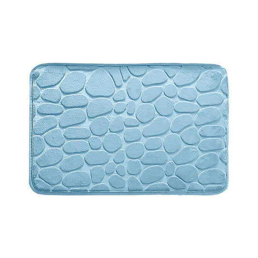 Enera Stone Vind Memory Foam Sky Blue Color 50 x 80 cm Bathmat - enera