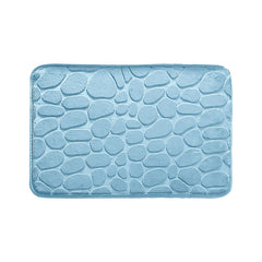 Enera Stone Vind Memory Foam Sky Blue Color 50 x 80 cm Bathmat - enera