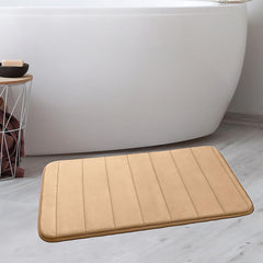 Enera Line Vind Memory Foam Beige Color 50 x 80 cm Bathmat - enera