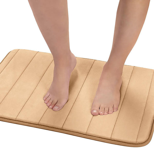 Enera Line Vind Memory Foam Beige Color 50 x 80 cm Bathmat - enera