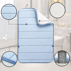 Enera Line Vind Memory Foam Sky Blue Color 50 x 80 cm Bathmat - enera