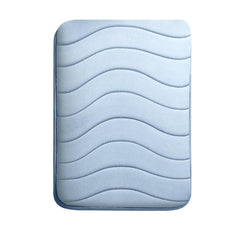 Enera Wave Vind Memory Foam Sky Blue Color 50 x 80 cm Bathmat - enera