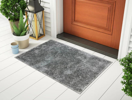 Enera Occasions Exotica Collection Grey Pewter 50x80cm Bath Mat - enera