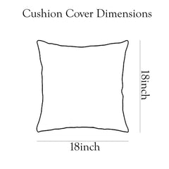 Enera SRM SAMA B202 Dark Cream Color 18x18 Inch Cushion Cover - enera
