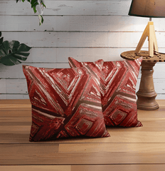 Enera Vane Sn 39 Magenta Color 18x18 Inch Cushion Cover - enera