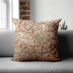Enera KCF Pina Sn 29223 Brown Color 18x18 Inch Cushion Cover - enera