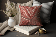 Enera Vane SN-39 Magenta Color 16x16 Inch Cushion Cover - enera