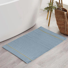 Enera Elite Plush Dolphin Blue Color 50 x 80 cm Bathmat - enera