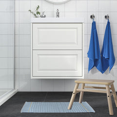 Enera Elite Plush Dolphin Blue Color 50 x 80 cm Bathmat - enera