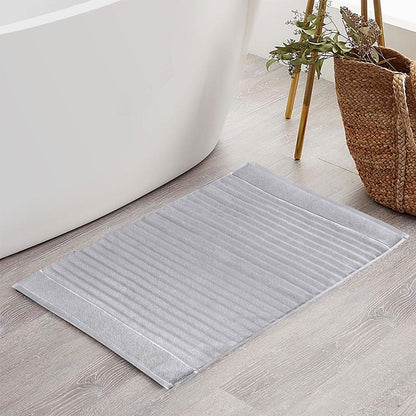 Enera Elite Plush Light Grey Color Bathmat - 50 x 80 cm - enera
