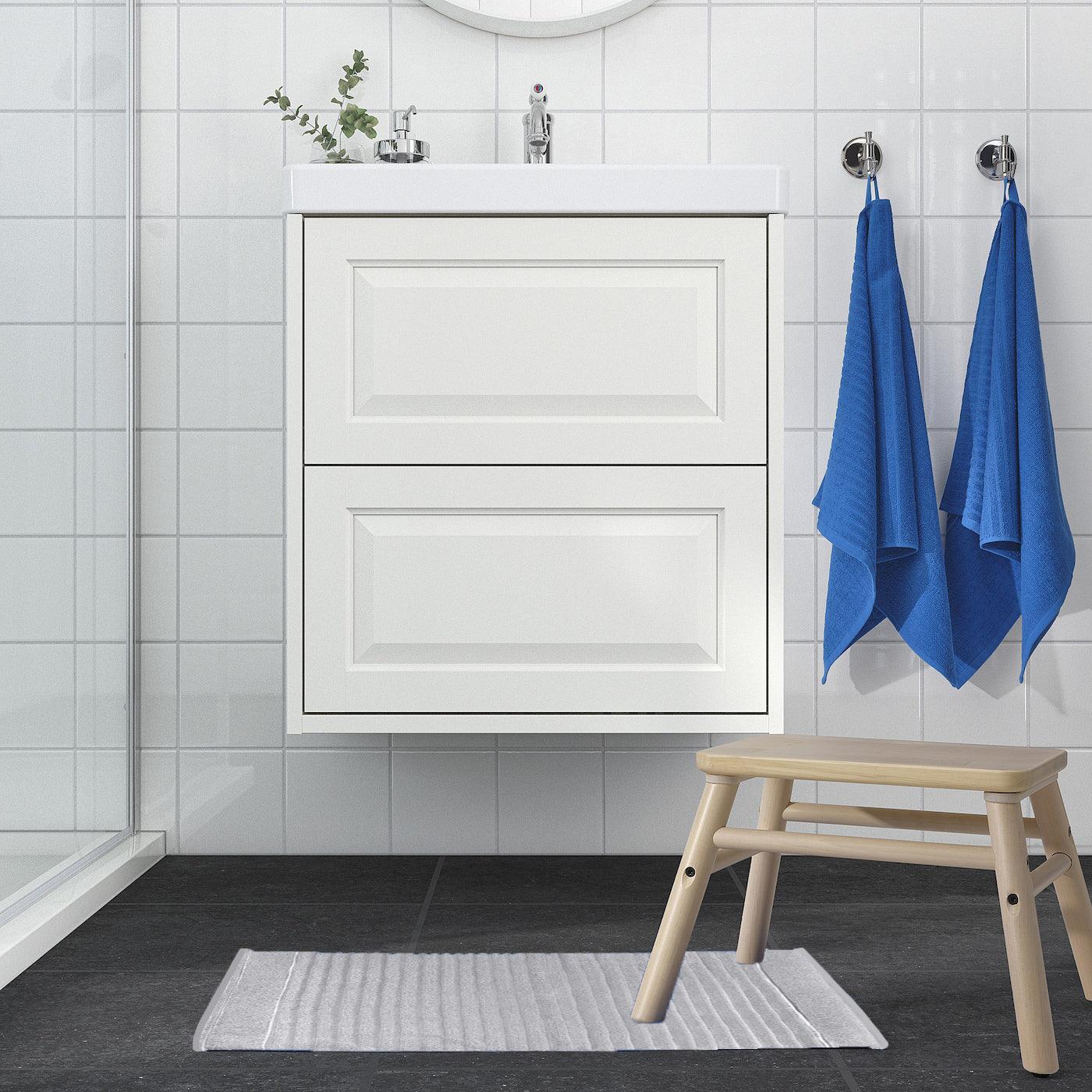 Enera Elite Plush Light Grey Color Bathmat - 50 x 80 cm - enera