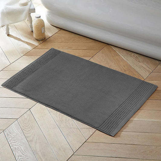 Enera Gold Lush Spa Natural Grey Color 50x80cm Bathmat - enera