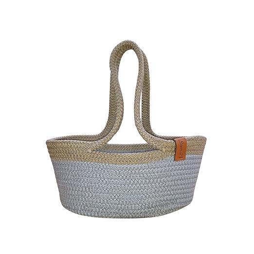 Enera Caddy Braid Basket Grey Color 25(L) x 15(W) x 13(H) - enera
